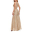 ROMANCE VICTORY Women's Sexy V-Neck Sleeveless Shinning Sequins Tulle Evening Mermaid Bridesmaid Cocktail Prom Dress