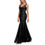 ROMANCE VICTORY Women's Sexy V-Neck Sleeveless Shinning Sequins Tulle Evening Mermaid Bridesmaid Cocktail Prom Dress