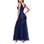 ROMANCE VICTORY Women's Sleeveless V-neck Tulle Embroidery Sequins Cocktail Mermaid Bridesmaid Dress