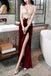 ROMANCE VICTORY Women's Sexy V-Neck Sleeveless Velvet Slit Evening Bridesmaid Cocktail Prom Dress