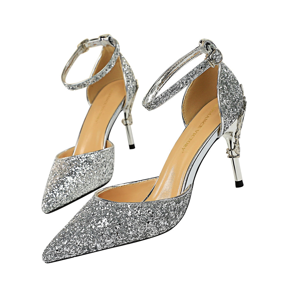 Shiny discount prom shoes