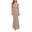 ROMANCE VICTORY Women's Sexy V-Neck Sleeveless Shinning Sequins Evening Mermaid Bridesmaid Bodycon Dress