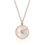 RVLA Romance Victory 18k Gold Diamond Mother of Pearl Necklace 