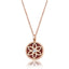 RVLA Romance Victory 18k rose gold diamond necklace Red Agate