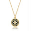 RVLA Romance Victory 18k yellow gold black agate diamond necklace