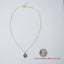 RVLA Romance Victory 18k yellow gold black agate diamond necklace