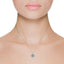 IGI Certified RVLA Romance Victory 18k White Gold Diamond Mother of Pearl Necklace (0.05cttw, G-H color, VS2-SI1 clarity), 16"+1" extender