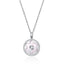 RVLA Romance Victory 18k white gold diamond necklace Mother of Pearl