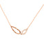 RVLA Romance Victory Solid 18k Rose Gold Diamond Necklace (0.069 cttw, G-H Color, I1-I2 Clarity),15.75