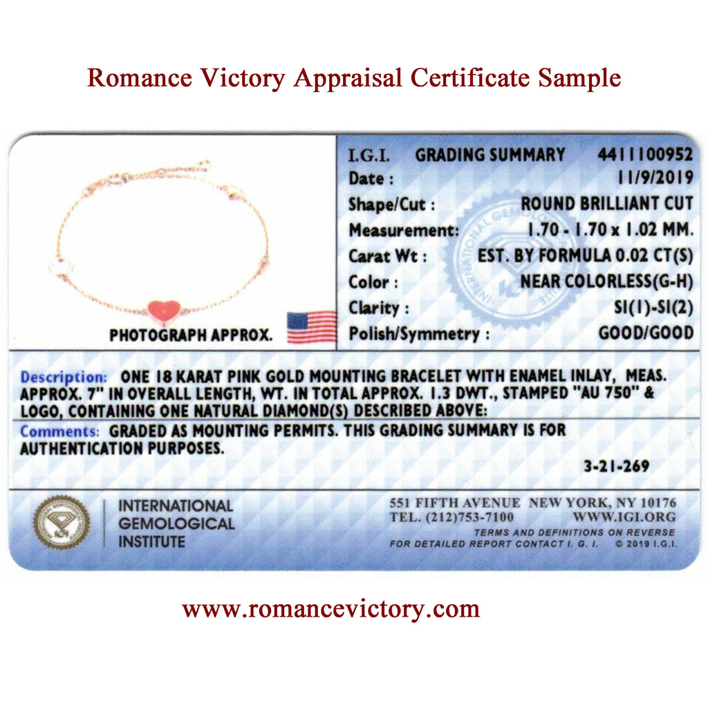 RVLA Romance Victory 18k rose gold enamel diamond bracelet