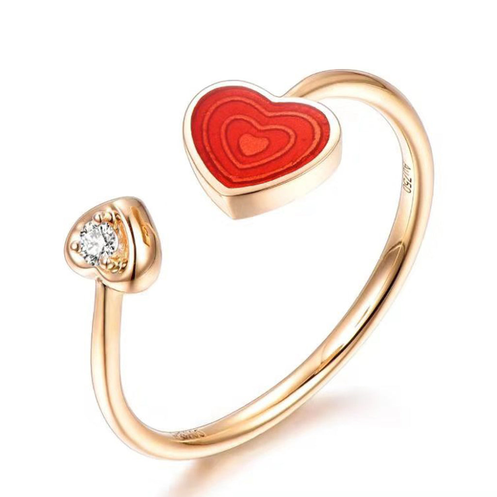 RVLA Romance Victory enamel gold diamond ring