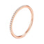 RVLA Romance Victory Solid 18k Rose Gold Diamonds Stacking Ring, Size 6