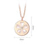 RVLA Romance Victory 18k Solid Rose Gold Mother-of-Pearl Diamond Cherry Blossoms Necklace, 18"(16"+2" extender)