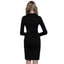 ROMANCE VICTORY Women's Long Sleeve Double Notch Lapel Formal Business Work Pencil Dress