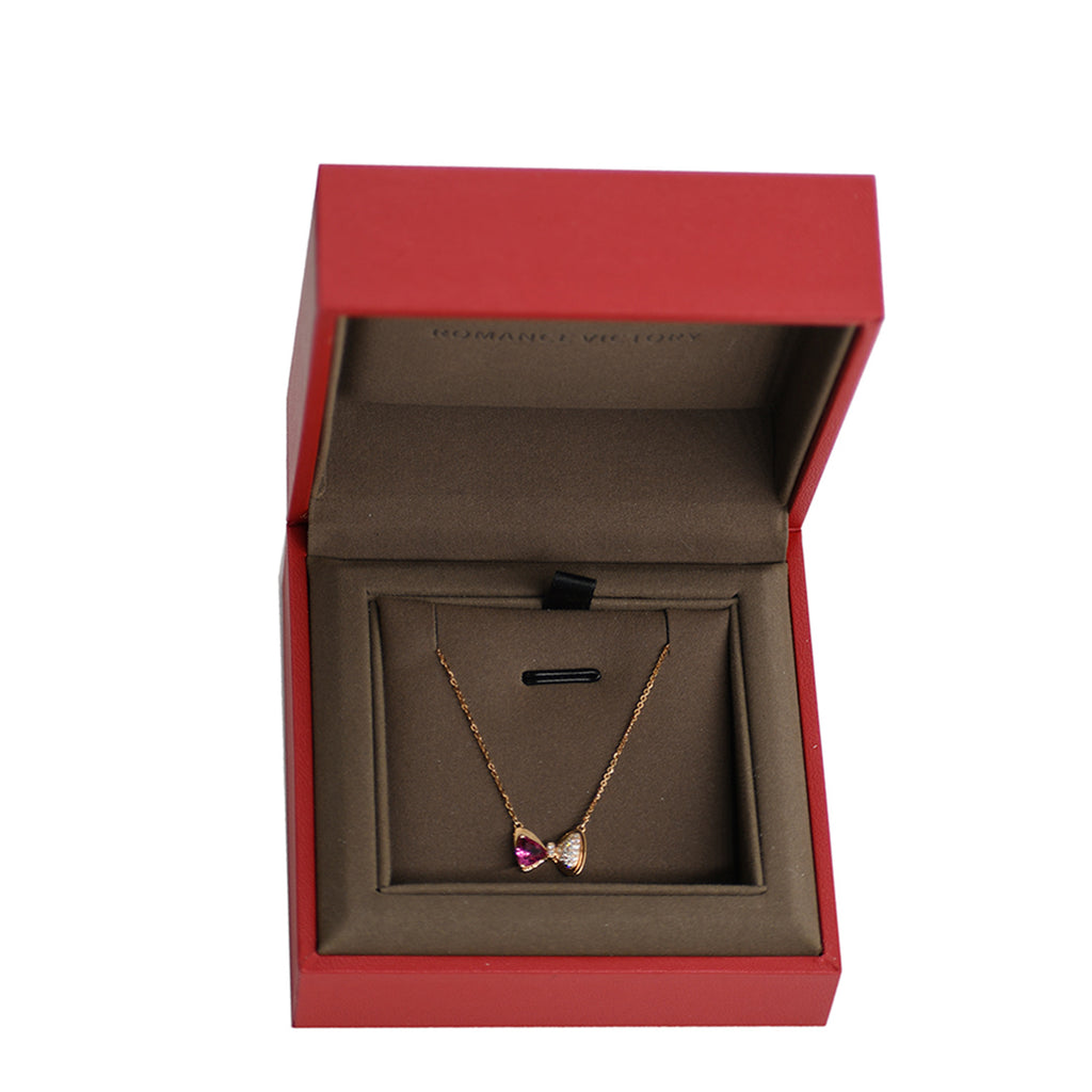 RVLA Romance Victory 18k Gold Diamond Tourmaline Necklace