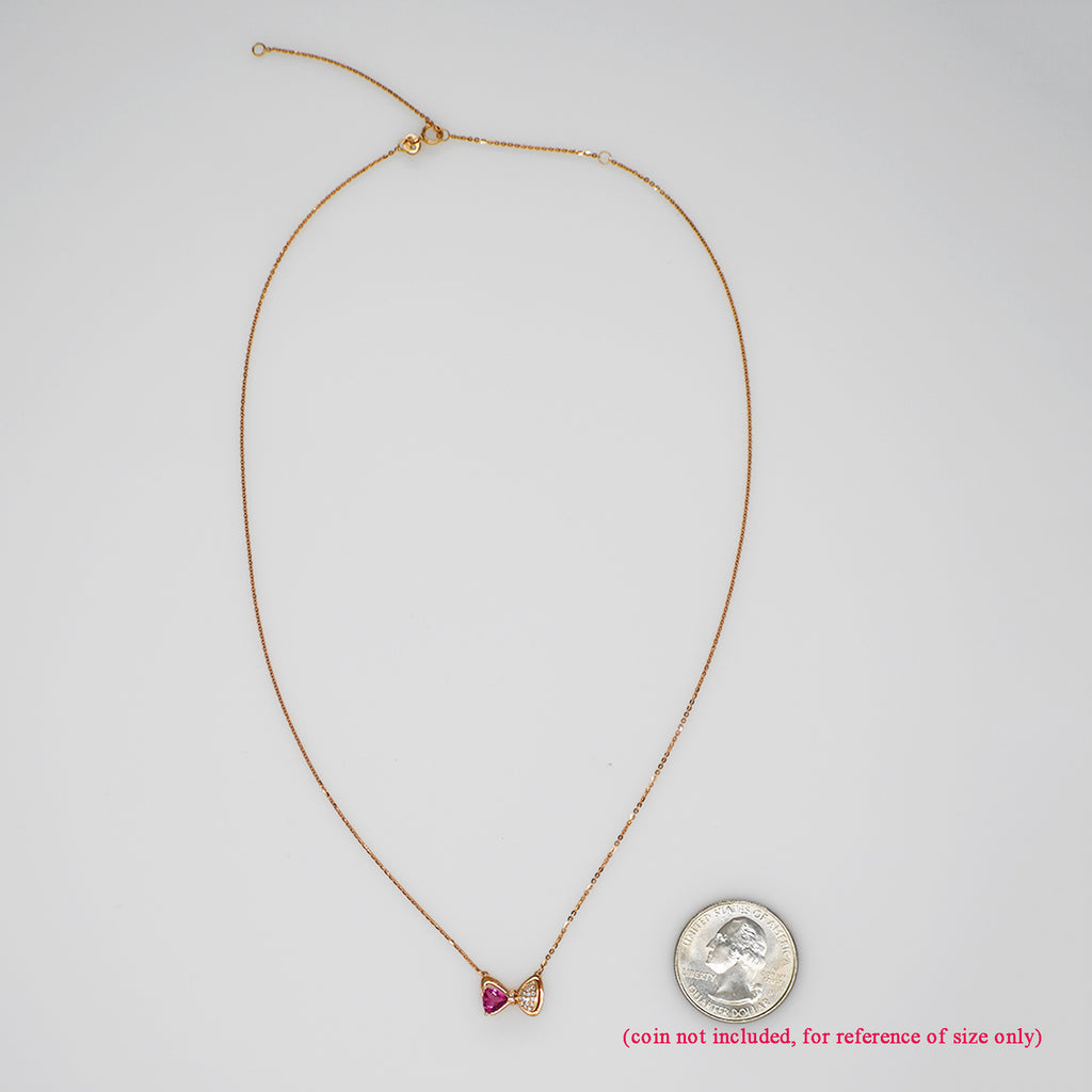 RVLA Romance Victory 18k Gold Diamond Tourmaline Necklace