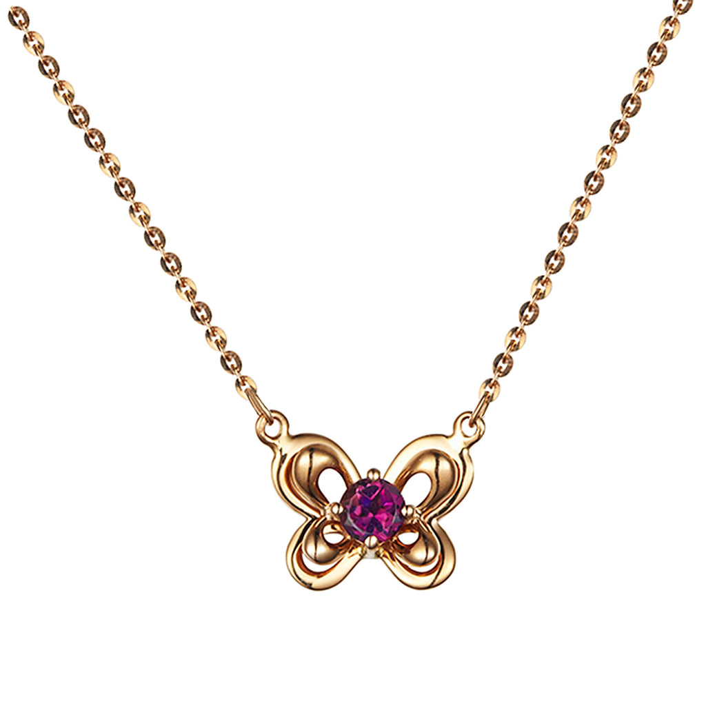 RVLA Romance Victory tourmaline rose gold necklace