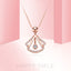 RVLA Romance Victory solid 18k rose gold diamond necklace