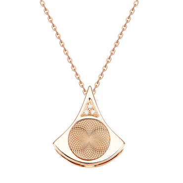 RVLA Romance Victory 18k rose gold diamond necklace Skirt 