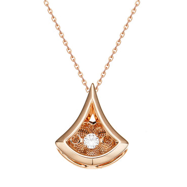 RVLA Romance Victory 18k rose gold diamond necklace Skirt