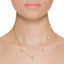 RVLA Romance Victory 18k Solid Rose Gold White Freshwater Cultured Pearls Necklace (6.5-7mm), 18"(16"+2” Extender)