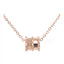 RVLA Romance Victory Solid 18k Rose Gold Lucky Roller Pendant Necklace, 17.5”(16.5